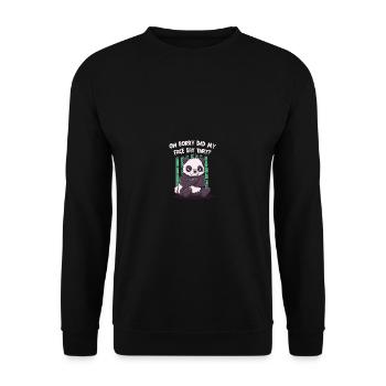 Oh, tut mir leid, mein Gesicht hat diesen lustigen - Unisex Pullover - Schwarz - Vorne - Alina (178cm) & Michal (187cm)