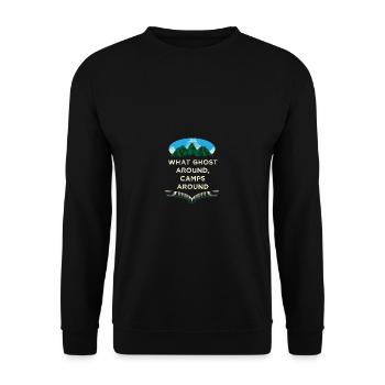 Fantômes autour des camps autour de Camping Witz Camper Pun H - Sweat-shirt Unisexe - noir - Devant - Alina (178cm) & Michal (187cm)