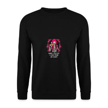 Als ich ja sagte, meinte ich nicht das lustige Ver - Unisex Pullover - Schwarz - Vorne - Alina (178cm) & Michal (187cm)