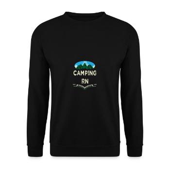 Camping RN Camper Forest Camp Jungle Holiday Wil - Sweat-shirt Unisexe - noir - Devant - Alina (178cm) & Michal (187cm)