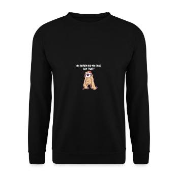 Oh, désolé, mon visage a ce drôle - Sweat-shirt Unisexe - noir - Devant - Alina (178cm) & Michal (187cm)