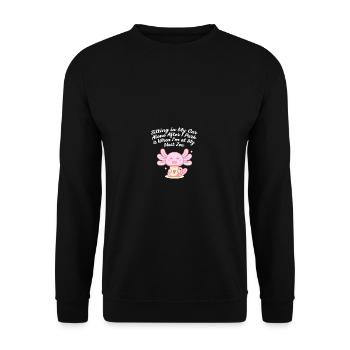 L’automéditation est ma confiture introvertie - Sweat-shirt Unisexe - noir - Devant - Alina (178cm) & Michal (187cm)