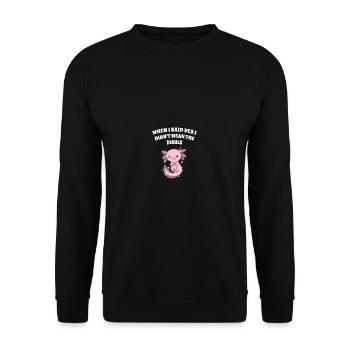 Quand j’ai dit oui, je ne voulais pas dire le dicton drôle. - Sweat-shirt Unisexe - noir - Devant - Alina (178cm) & Michal (187cm)
