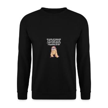 I don't know if I'm joking or not funny. - Unisex Sweatshirt - black - Front - Alina (178cm) & Michal (187cm)