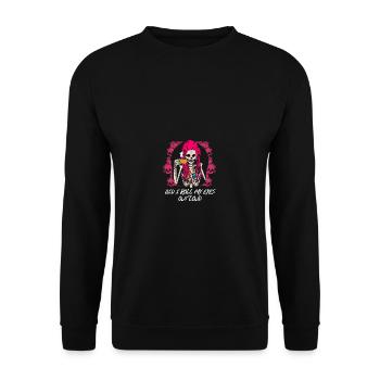 Have I got my eyes out of loud sarcastic snob - Unisex Sweatshirt - black - Front - Alina (178cm) & Michal (187cm)