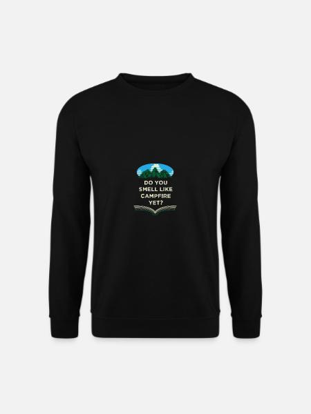 Riechst du nach Lagerfeuer, aber Camping Wildlife - Unisex Pullover - Schwarz