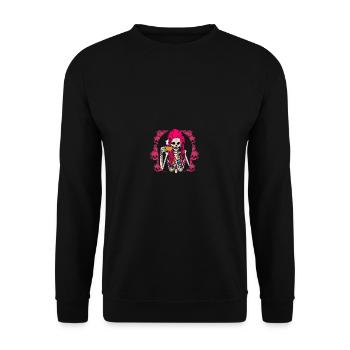Omg no one cares sarcastic, funny sar - Unisex Sweatshirt - black - Front - Alina (178cm) & Michal (187cm)