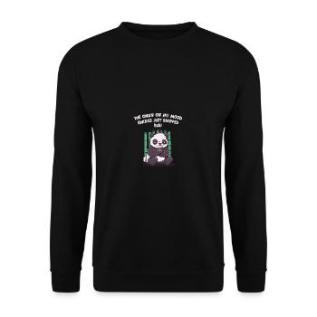 Die Kette auf meinen Stimmungsschwankungen schnapp - Unisex Pullover - Schwarz - Vorne - Alina (178cm) & Michal (187cm)