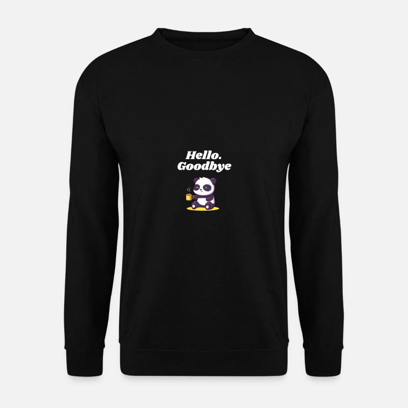 Bonjour Adieu Paroles introverties antis - Sweat-shirt Unisexe - noir