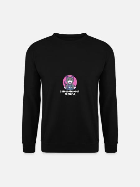 Ich habe mich von Menschen introvertiert - Unisex Pullover - Schwarz