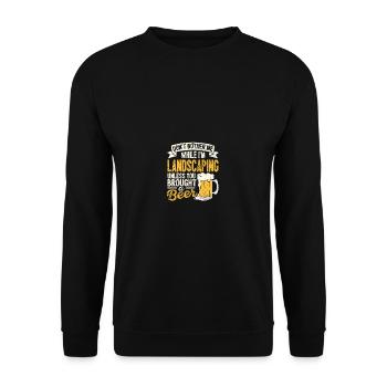 Don't disturb me while I'm beer loversla - Unisex Sweatshirt - black - Front - Alina (178cm) & Michal (187cm)