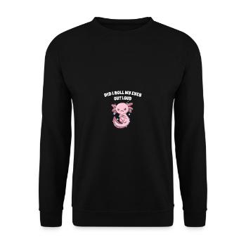 Have I got my eyes out of loud sarcastic snob - Unisex Sweatshirt - black - Front - Alina (178cm) & Michal (187cm)