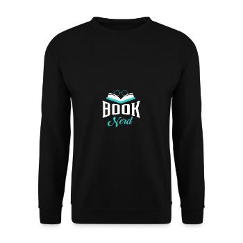 Funny Quote Book Nerd Reading Librarians - Unisex Sweatshirt - black - Front - Alina (178cm) & Michal (187cm)