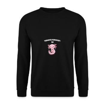 Nowadays predicts no sarcastic lust - Unisex Sweatshirt - black - Front - Alina (178cm) & Michal (187cm)