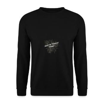 2022 est enfin là une belle fête du Nouvel An Pa - Sweat-shirt Unisexe - noir - Devant - Alina (178cm) & Michal (187cm)