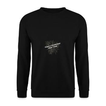 Haben Sie ein deprimierendes neues Jahr lustig, ei - Unisex Pullover - Schwarz - Vorne - Alina (178cm) & Michal (187cm)