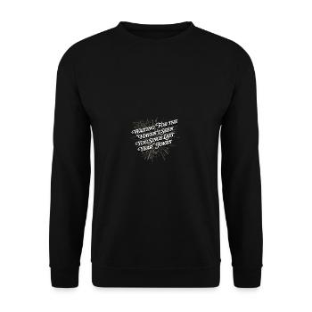 Je ne t’ai pas vu depuis l’année dernière - Sweat-shirt Unisexe - noir - Devant - Alina (178cm) & Michal (187cm)