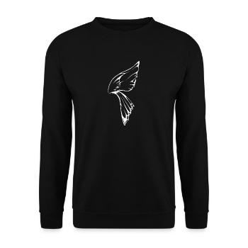 blanc Aile de libellule - Sweat-shirt Unisexe - noir - Devant - Alina (178cm) & Michal (187cm)