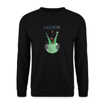 CrocoCanyon - Unisex Pullover - Schwarz - Vorne - Alina (178cm) & Michal (187cm)