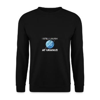 Je ris encore d’Uranus, Astronomy Scienc - Sweat-shirt Unisexe - noir - Devant - Alina (178cm) & Michal (187cm)