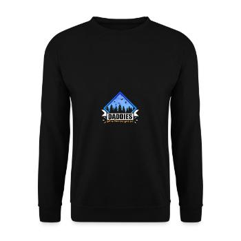 Sarcastic motivation of the Vatersch - Unisex Sweatshirt - black - Front - Alina (178cm) & Michal (187cm)