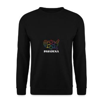 Pasadena Pride Flag Proud Month LGBTQ Flag LGB - Sweat-shirt Unisexe - noir - Devant - Alina (178cm) & Michal (187cm)
