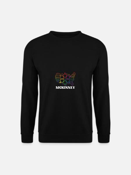 McKinney Pride Flag Pride Month LGBTQ Flag LGBT Co - Unisex Pullover - Schwarz