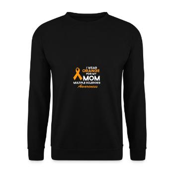 Je porte de l’orange pour ma mère t - - Sweat-shirt Unisexe - noir - Devant - Alina (178cm) & Michal (187cm)