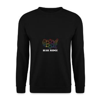 Blue Ridge Pride Flag Pride Month LGBTQ Flag LGBT - Unisex Sweatshirt - black - Front - Alina (178cm) & Michal (187cm)