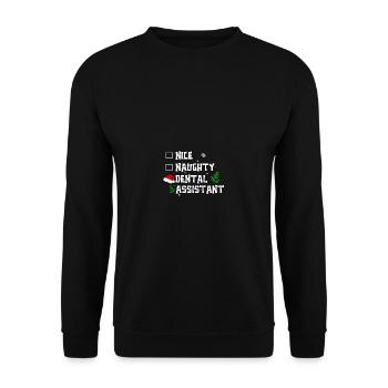 Belle assistante dentaire coquine - Sweat-shirt Unisexe - noir - Devant - Alina (178cm) & Michal (187cm)