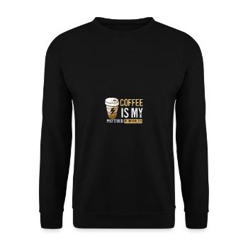 Coffee BCBA behavior funny coffee - Unisex Sweatshirt - black - Front - Alina (178cm) & Michal (187cm)