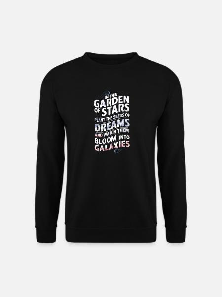 Cosmic Motivational Quote - Unisex Sweatshirt - black