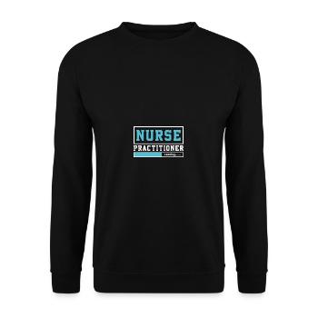 Vintage Nurse School Future Nurse Practitioner - Unisex Pullover - Schwarz - Vorne - Alina (178cm) & Michal (187cm)