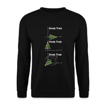 Mathématicien | de Noël Idée cadeau mathématique - Sweat-shirt Unisexe - noir - Devant - Alina (178cm) & Michal (187cm)