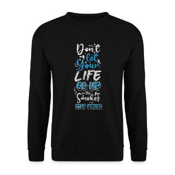 Drugs Addicted Marijuana - Unisex Sweatshirt - black - Front - Alina (178cm) & Michal (187cm)