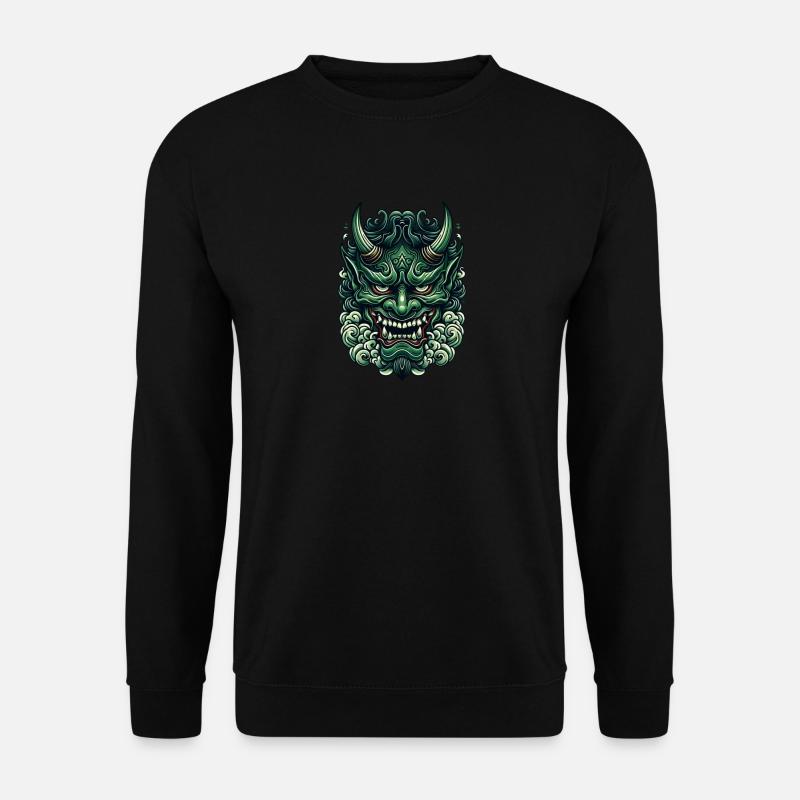 Japanischer Dämon Oni Tattoo Stil - Unisex Pullover - Schwarz