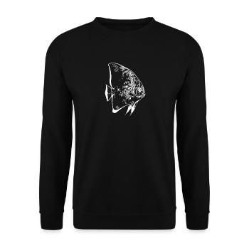 Platax vintage élégant - Sweat-shirt Unisexe - noir - Devant - Alina (178cm) & Michal (187cm)