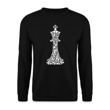 Chess piece chess game symbols chess player - Unisex Sweatshirt - black - Front - Alina (178cm) & Michal (187cm)