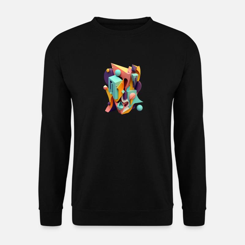 3D - Unisex Pullover - Schwarz