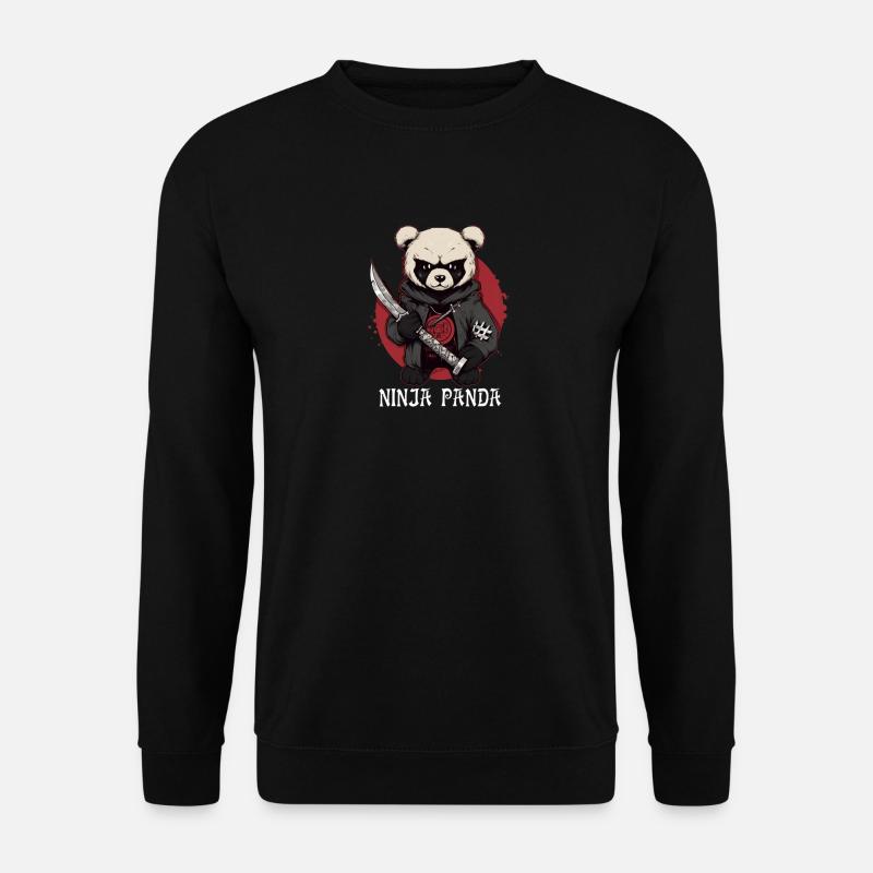 Ninja Panda - Sweat-shirt Unisexe - noir