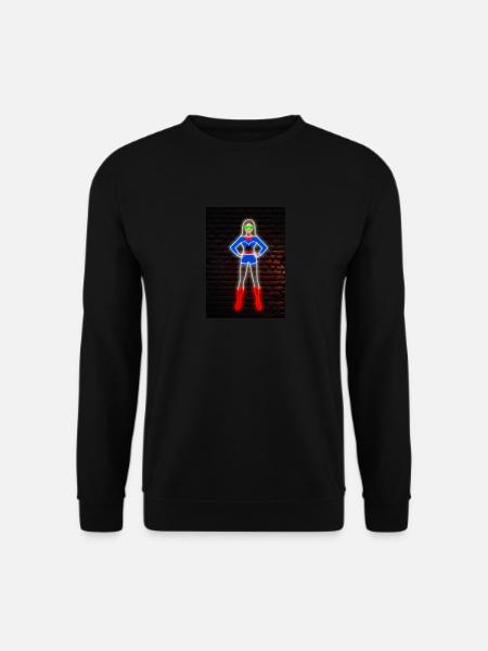 Superhelden Neon - Unisex Pullover - Schwarz