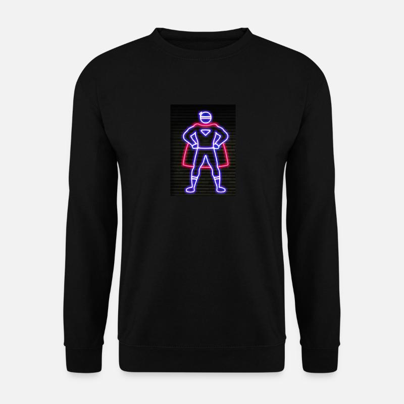 Superhelden Neon - Unisex Pullover - Schwarz