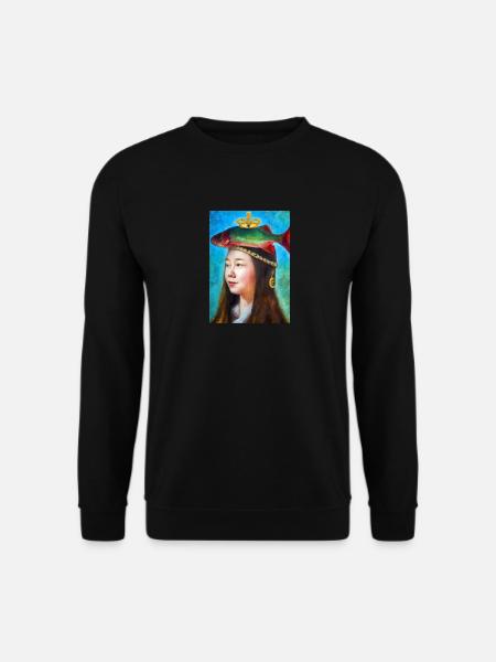 Frauen Fischkrone - Unisex Pullover - Schwarz