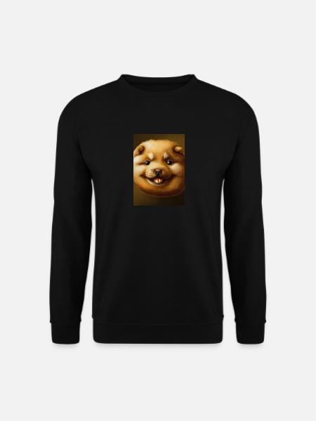 Kartoffel-Hund-Gesicht - Unisex Pullover - Schwarz