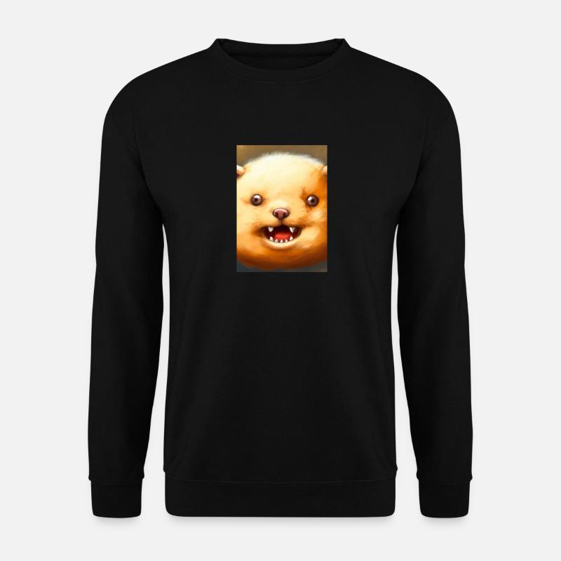 Kartoffel-Hund-Gesicht - Unisex Pullover - Schwarz