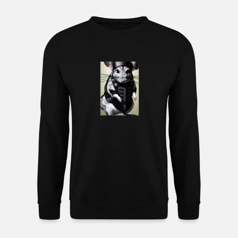 Chinchilla im Ninja-Kostüm - Unisex Pullover - Schwarz