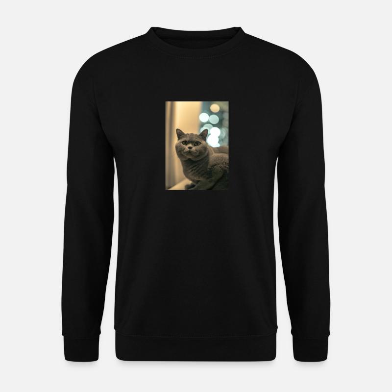 Britische Kurzhaarkatze - Unisex Pullover - Schwarz