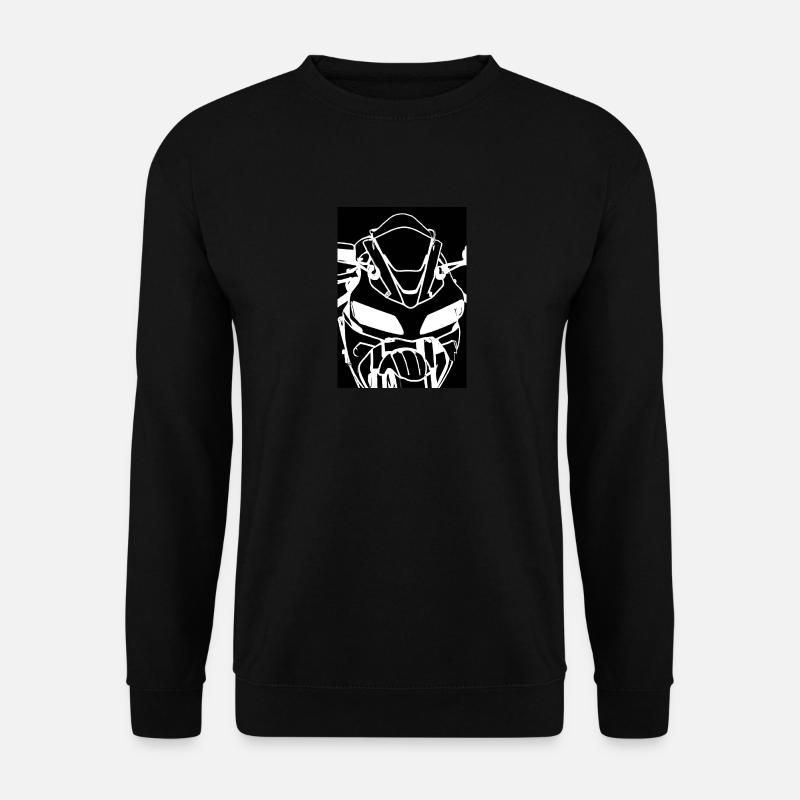 Umriss Motorrad - Unisex Pullover - Schwarz