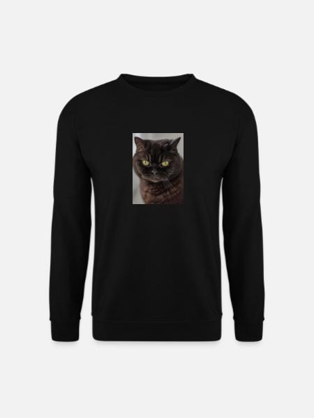 Britisch Kurzhaar Grüne Augen - Unisex Pullover - Schwarz