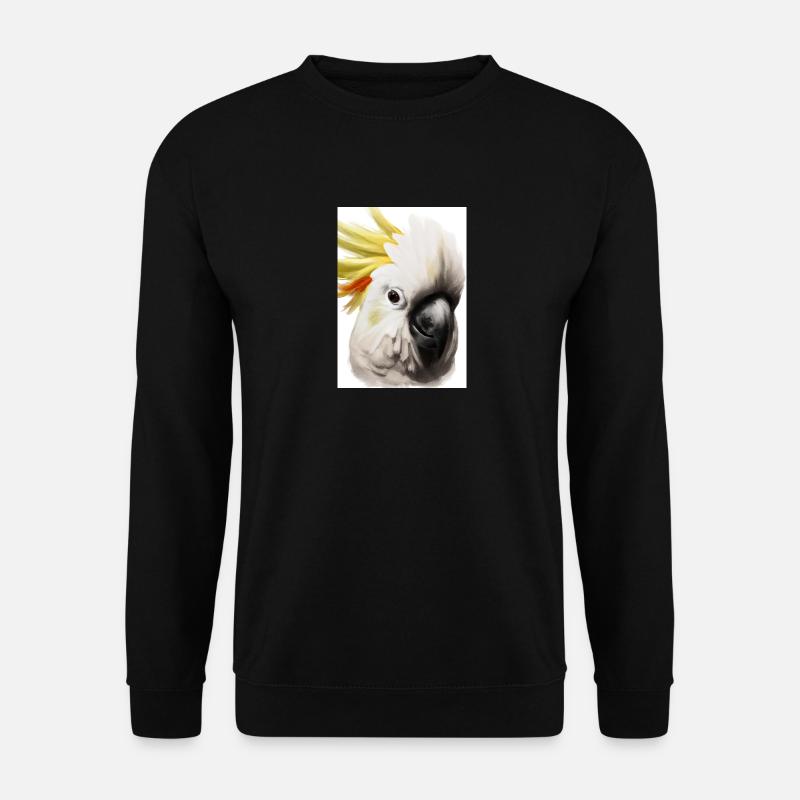 Kopf eines Kakadus - Unisex Pullover - Schwarz